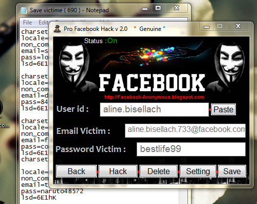 download account hacker v 2.4 for facebook